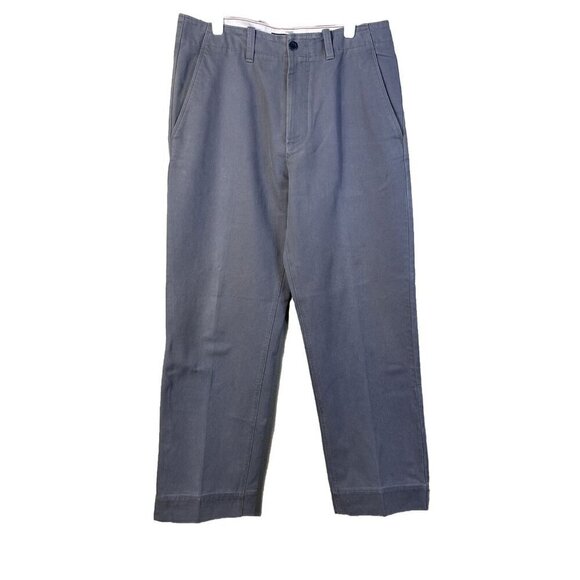 J Crew Men's Pants Gray Size 33x32 100% Cotton Casual Khakis Style 63083 - Picture 1 of 9